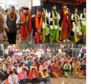 प्राचीन माँ अम्बिका देवी मंदिर राजपुर में माता के भजनों और जागर पर झूमे भक्तगण