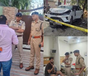 वाहन को पास न देने को लेकर हुए दो कार सवारो के बीच बहस /विवाद में कार सवार व्यक्ति द्वारा अगली कार को रोकने के लिए टायर पर की गई फायरिंग में दुर्घटनावश मॉर्निंग वॉक कर रहे व्यक्ति को लगी गोली