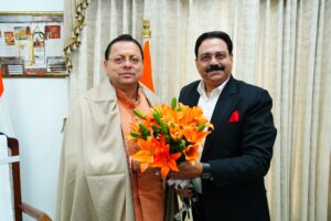 उपाध्यक्ष अशोक वर्मा ने मुख्यमंत्री पुष्कर सिंह धामी से की शिष्टाचार भेंट पौड़ी के कलजीखाल कार्यक्रम की जनसमस्याओं की रिपोर्ट भी सौंपी