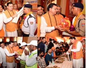 पुष्पवर्षा और चरण प्रक्षालन के साथ देवभूमि ने किया शिवभक्त कांवड़ियों का अभिनंदन