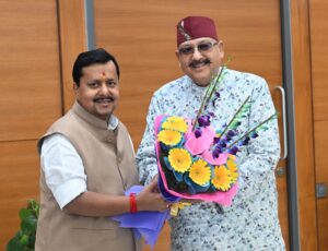 महाराज ने की भाजपा के राष्ट्रीय अध्यक्ष नितिन नबीन से शिष्टाचार भेंट