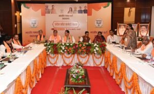 भाजपा प्रदेश पदाधिकारी बैठक में राष्ट्रीय अध्यक्ष ने दिया चुनावी हैट्रिक का मूल मंत्र